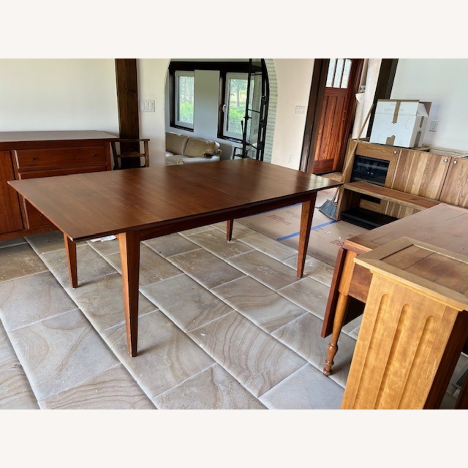 Natural Cherry Wood Dining Table - image-2