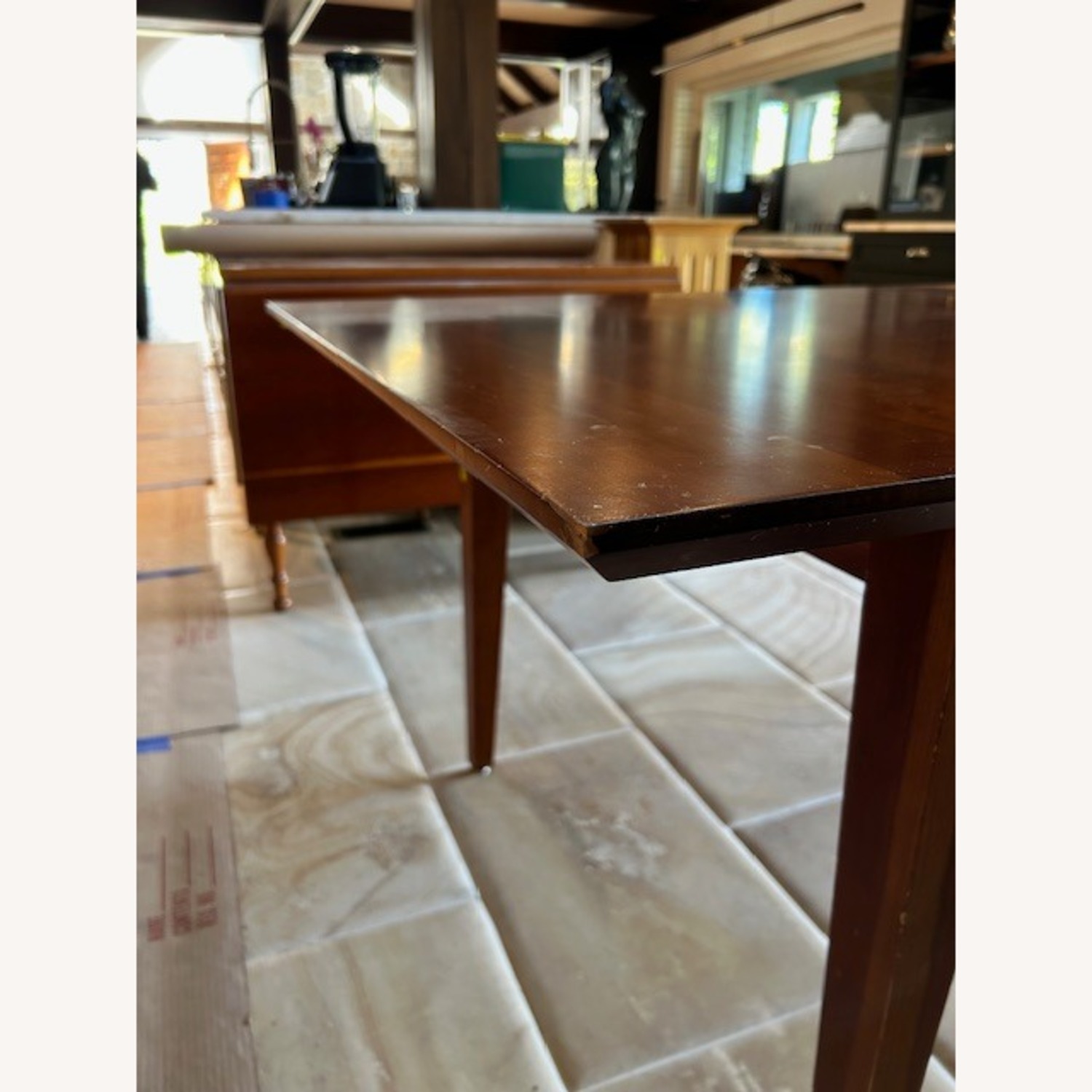 Natural Cherry Wood Dining Table - image-6
