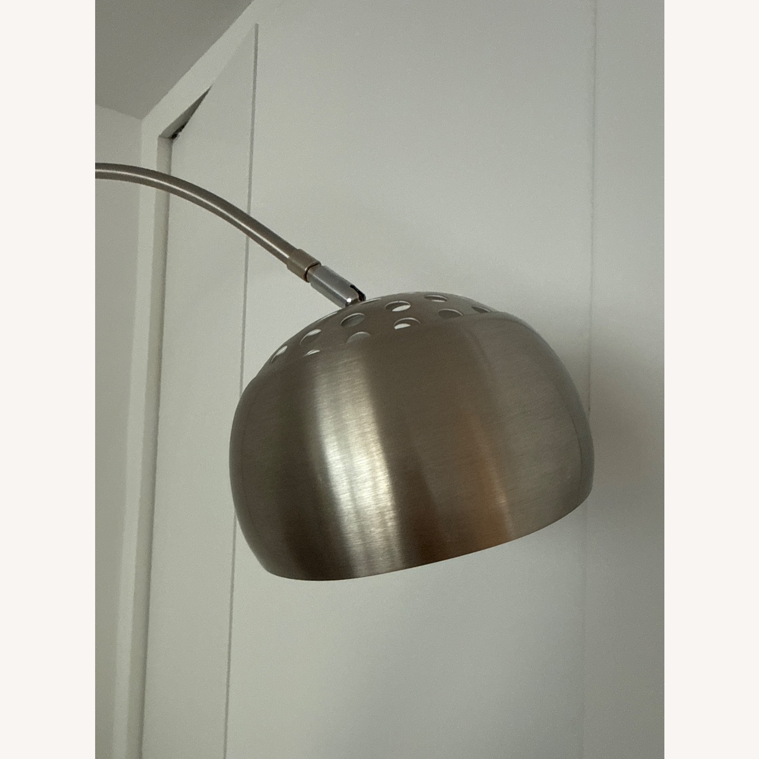 Light Gray Metal Floor Lamp - image-3