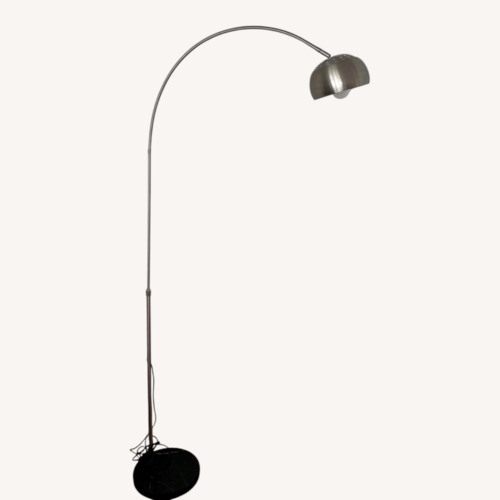 Used Light Gray Metal Floor Lamp for sale on AptDeco