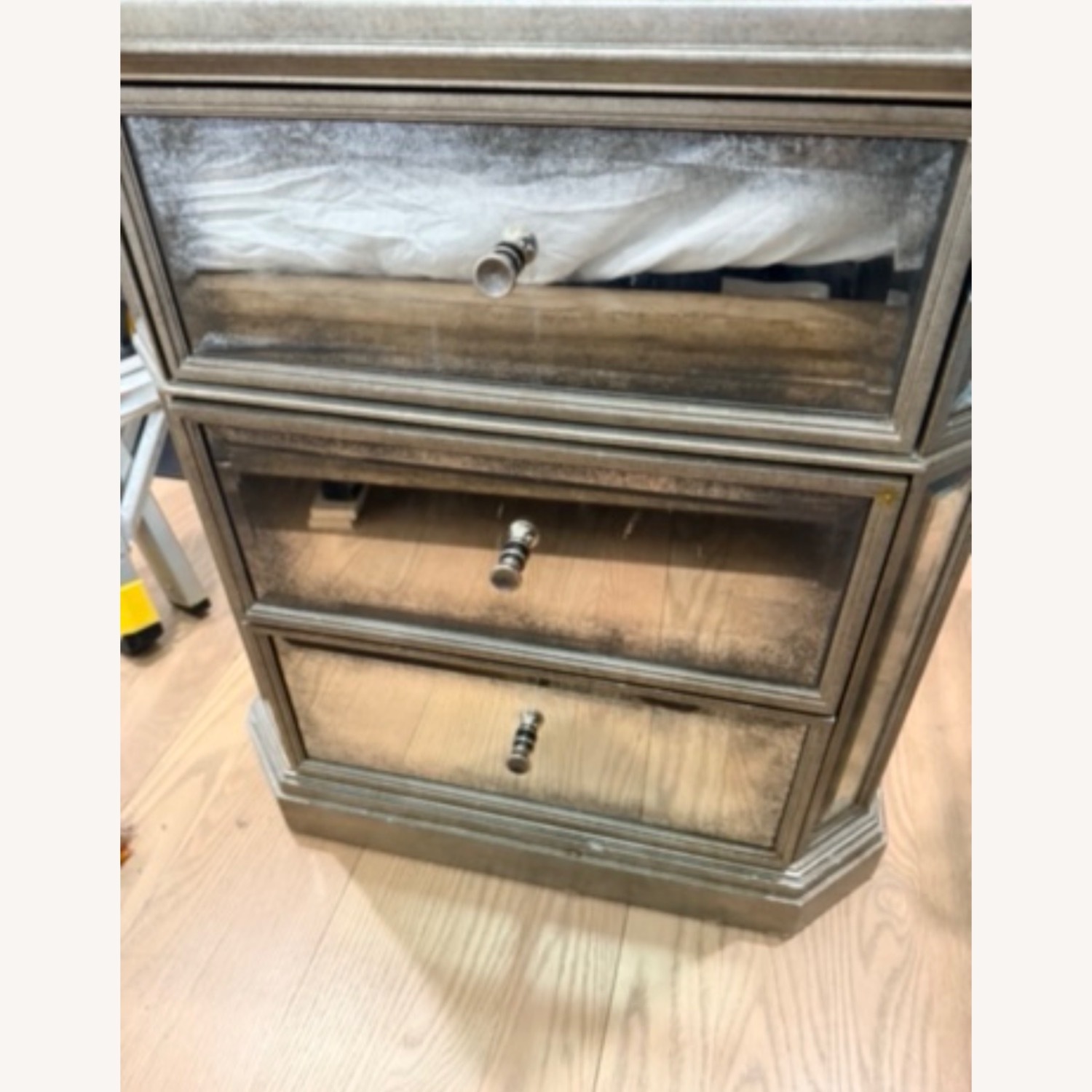 Restoration Hardware 1930's French Mirrored 24" Closed Nightstand - image-2