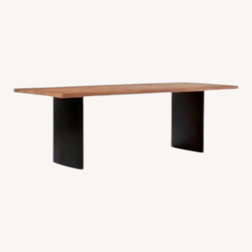 Used West Elm Campbell Light Brown Wood Dining Table for sale on AptDeco
