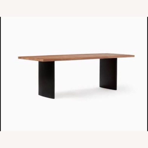 Used West Elm Campbell Light Brown Wood Dining Table for sale on AptDeco