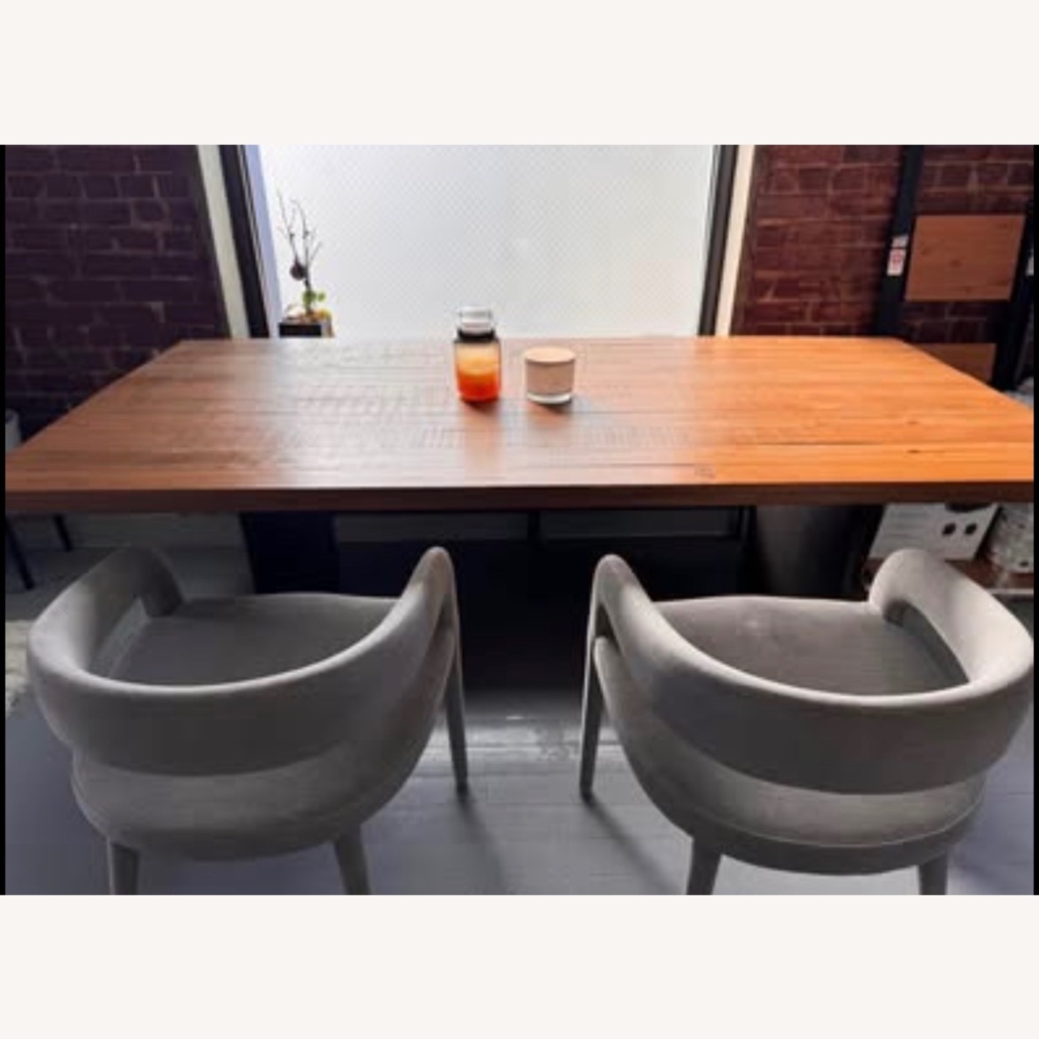 West Elm Campbell Light Brown Wood Dining Table - image-3