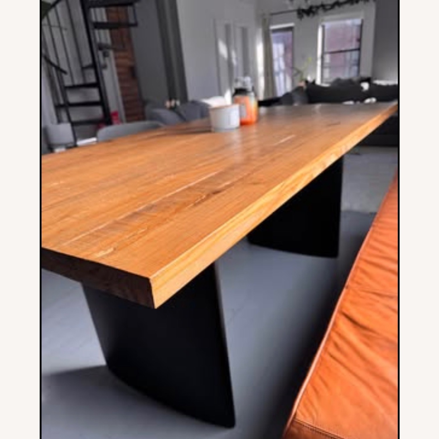 West Elm Campbell Light Brown Wood Dining Table - image-2