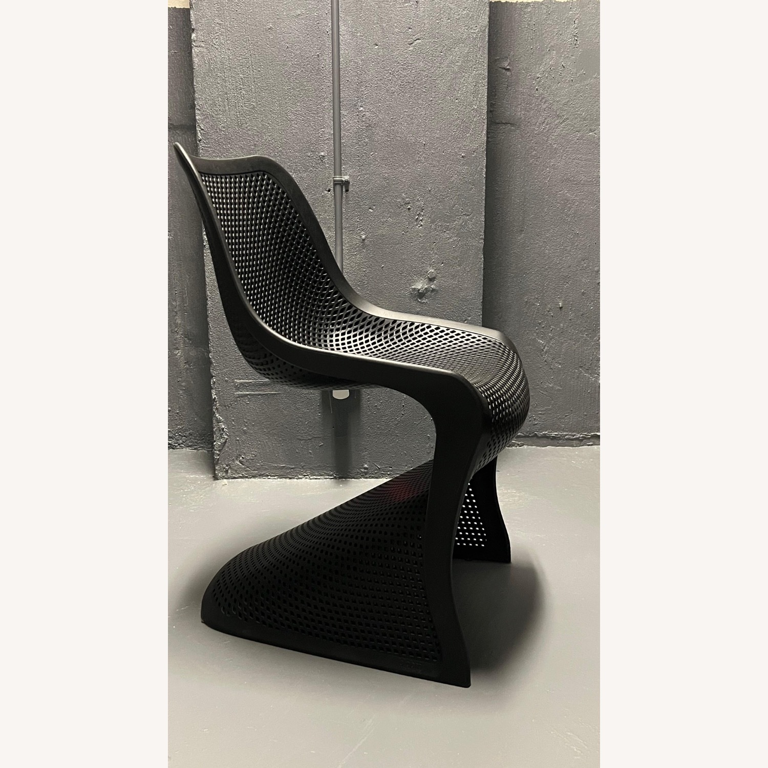 AllModern Spector Black Plastic Dining Chairs - image-5