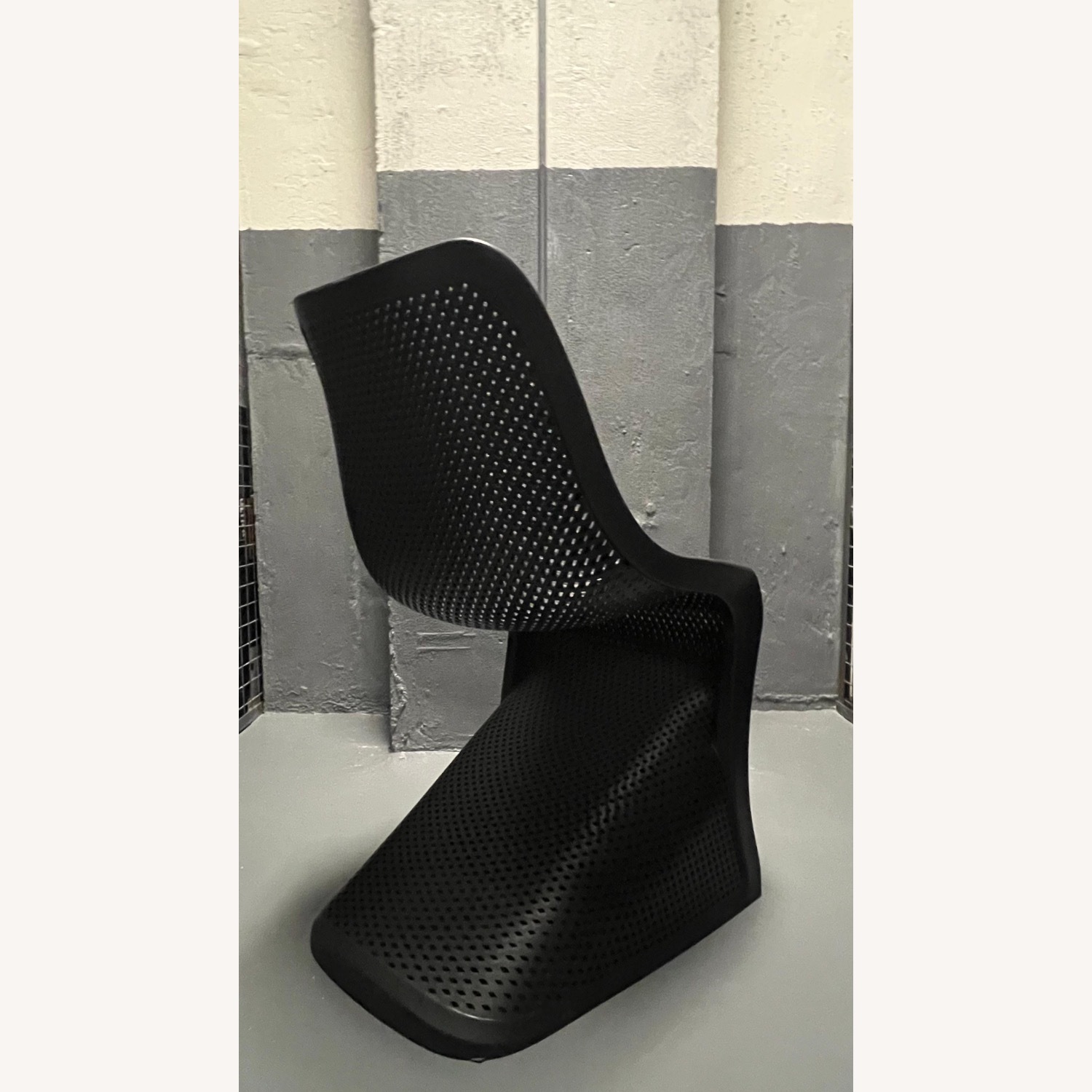 AllModern Spector Black Plastic Dining Chairs - image-6