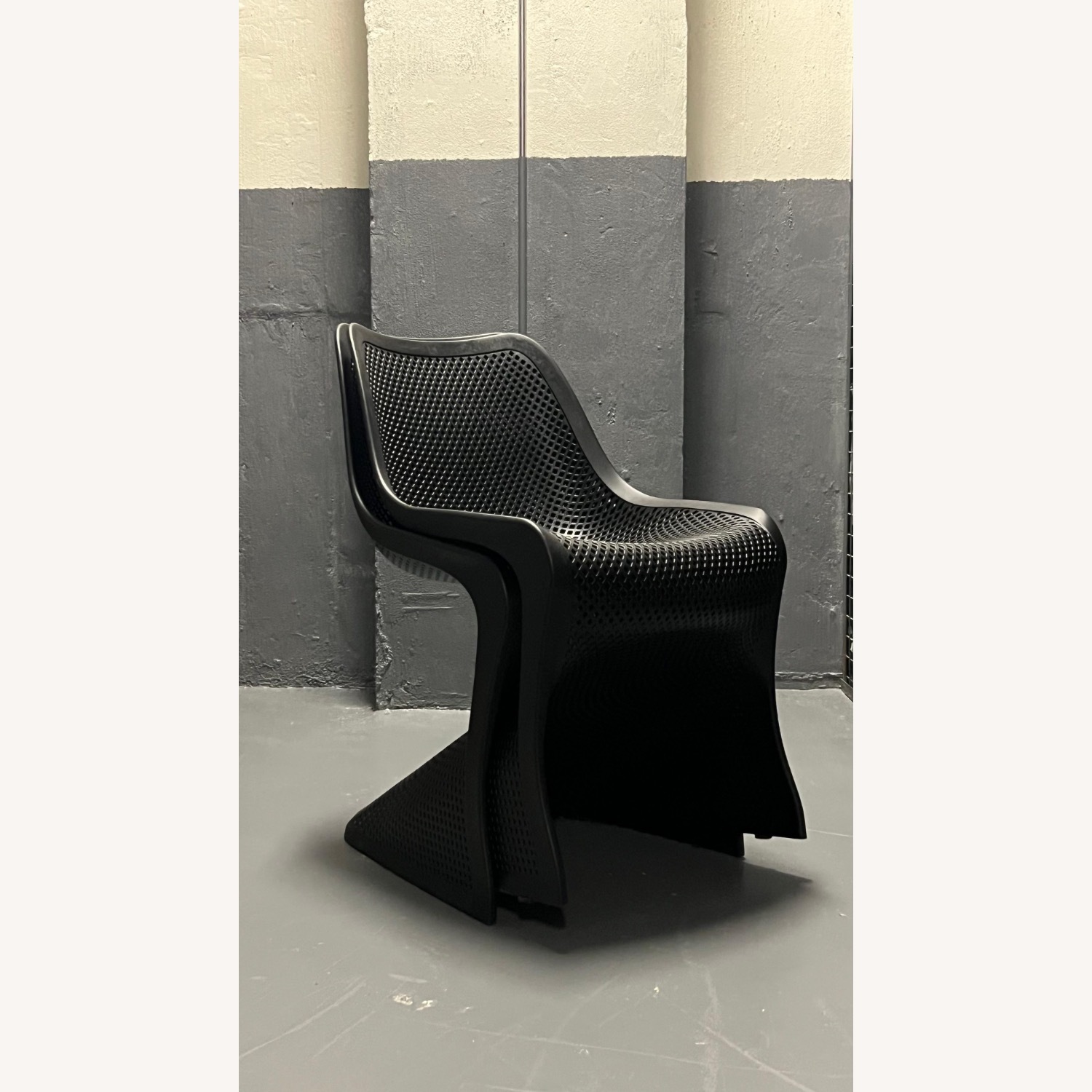 AllModern Spector Black Plastic Dining Chairs - image-2