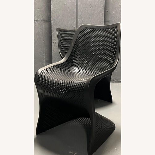 Used AllModern Spector Black Plastic Dining Chairs for sale on AptDeco