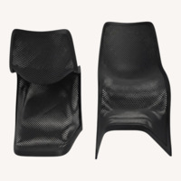 AllModern Spector Black Plastic Dining Chairs