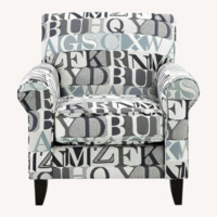 Raymour & Flanigan Alphie Light Gray Accent Chair