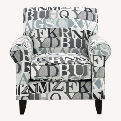 Used Raymour & Flanigan Alphie Light Gray Accent Chair for sale on AptDeco