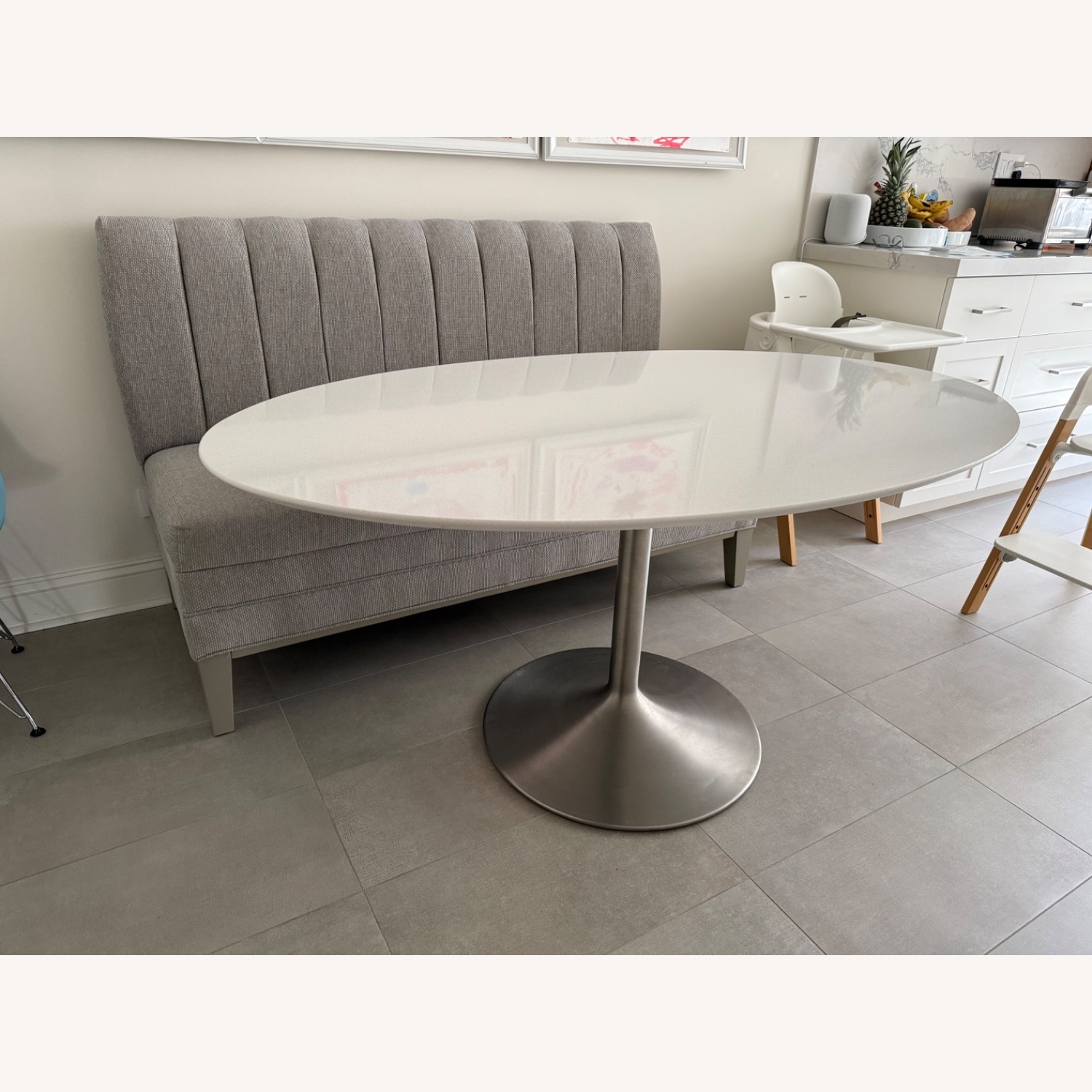 Room & Board Aria White Dining Table - image-2