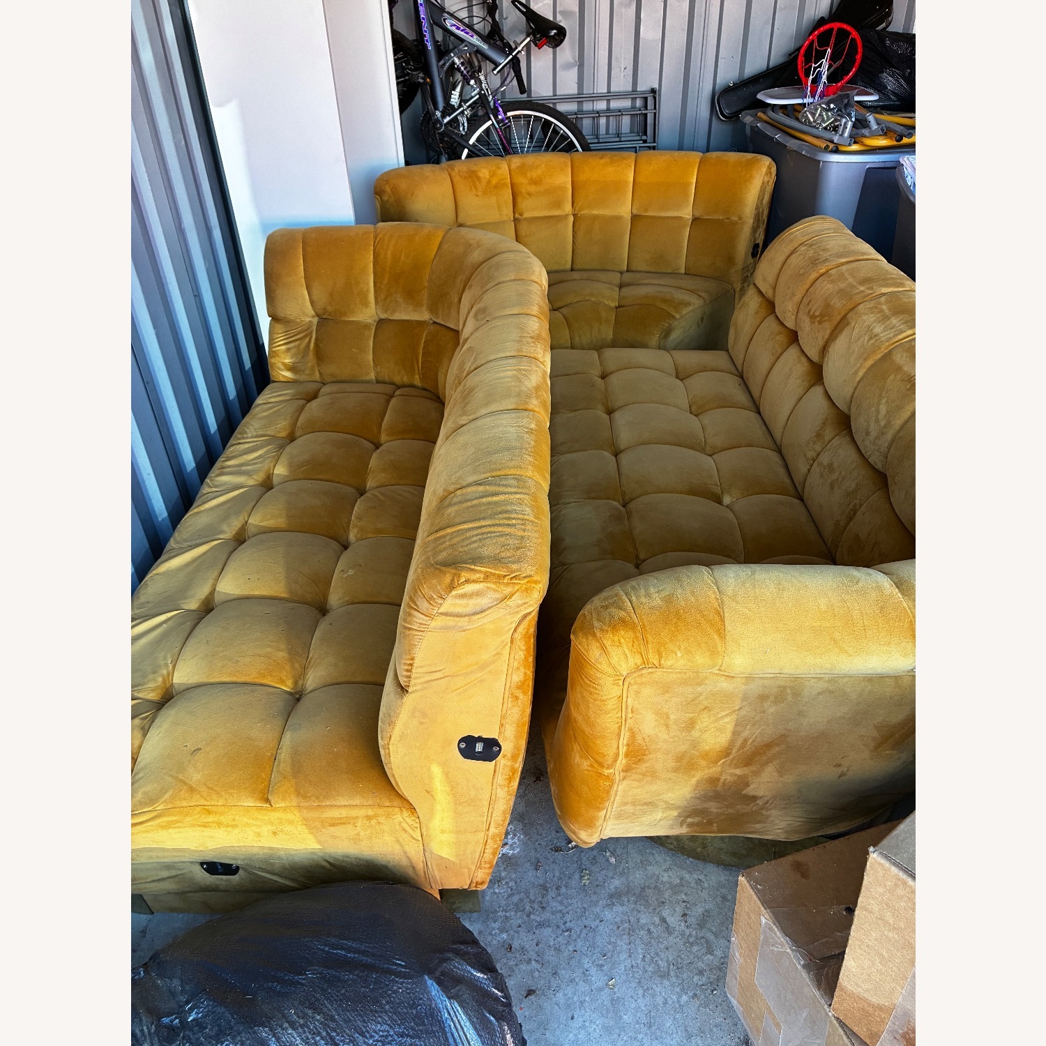 Mustard Yellow Sectional  - image-1