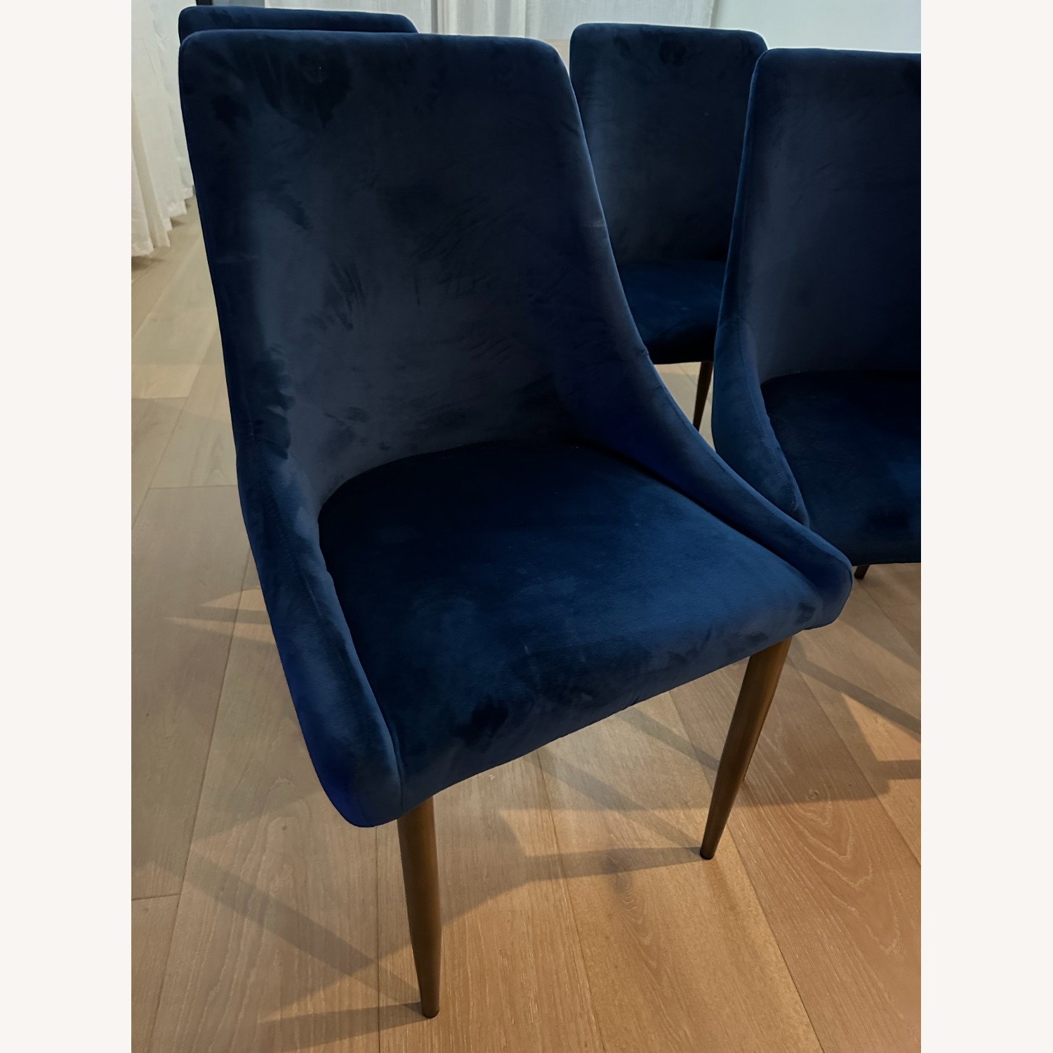 Living Spaces Nora Blue Dining Chairs - image-3