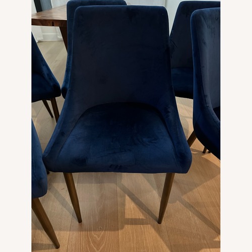 Used Living Spaces Nora Blue Dining Chairs for sale on AptDeco