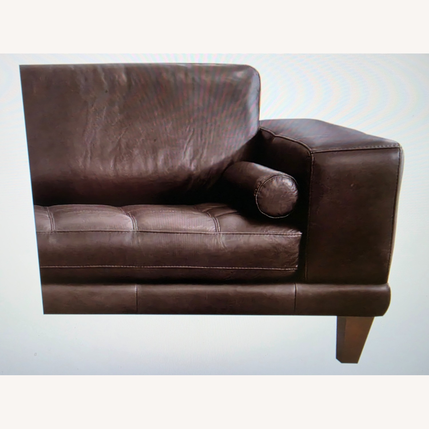 Contemporary Espresso Genuine Italian Leather Sofa - image-4