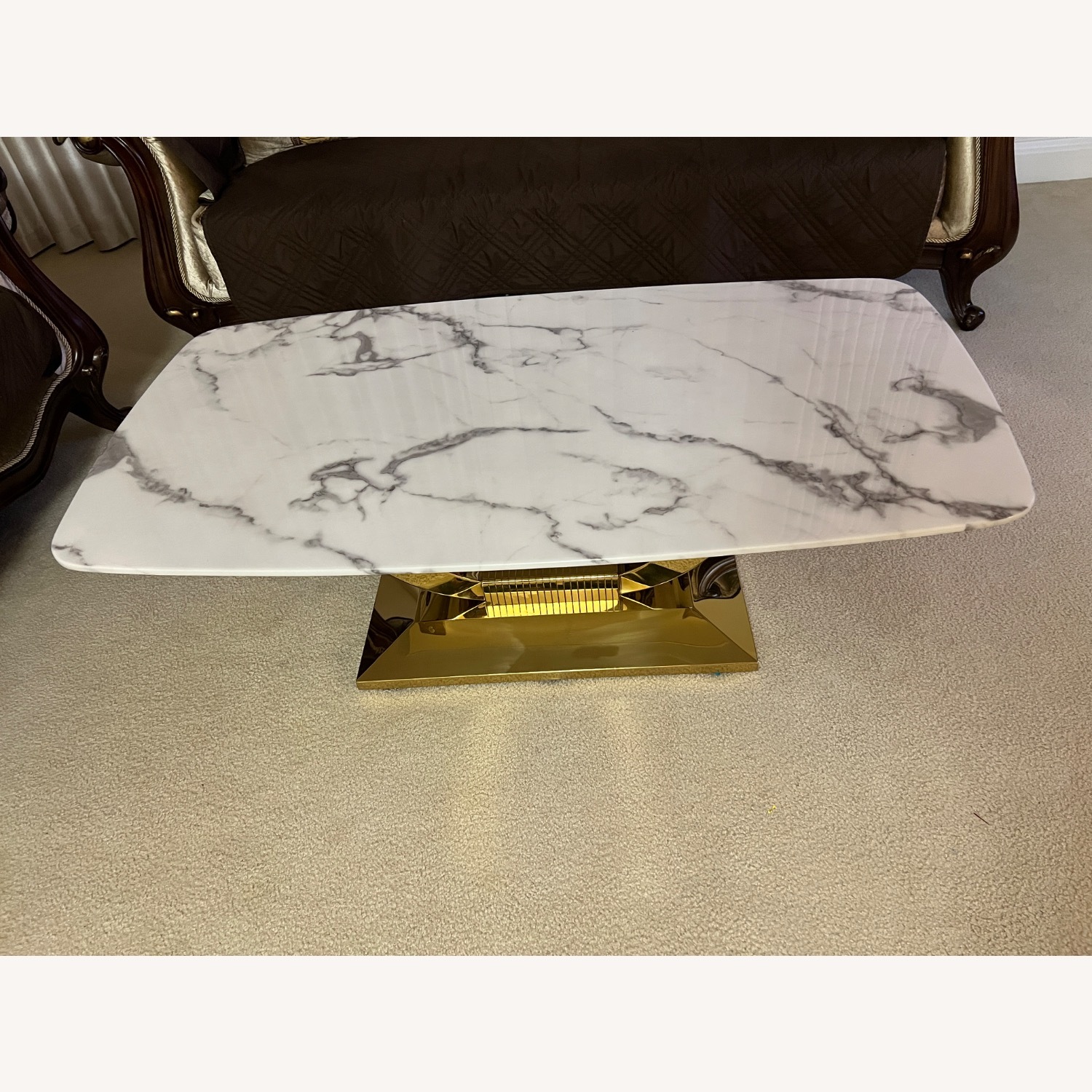 White Marble Coffee Table  - image-3