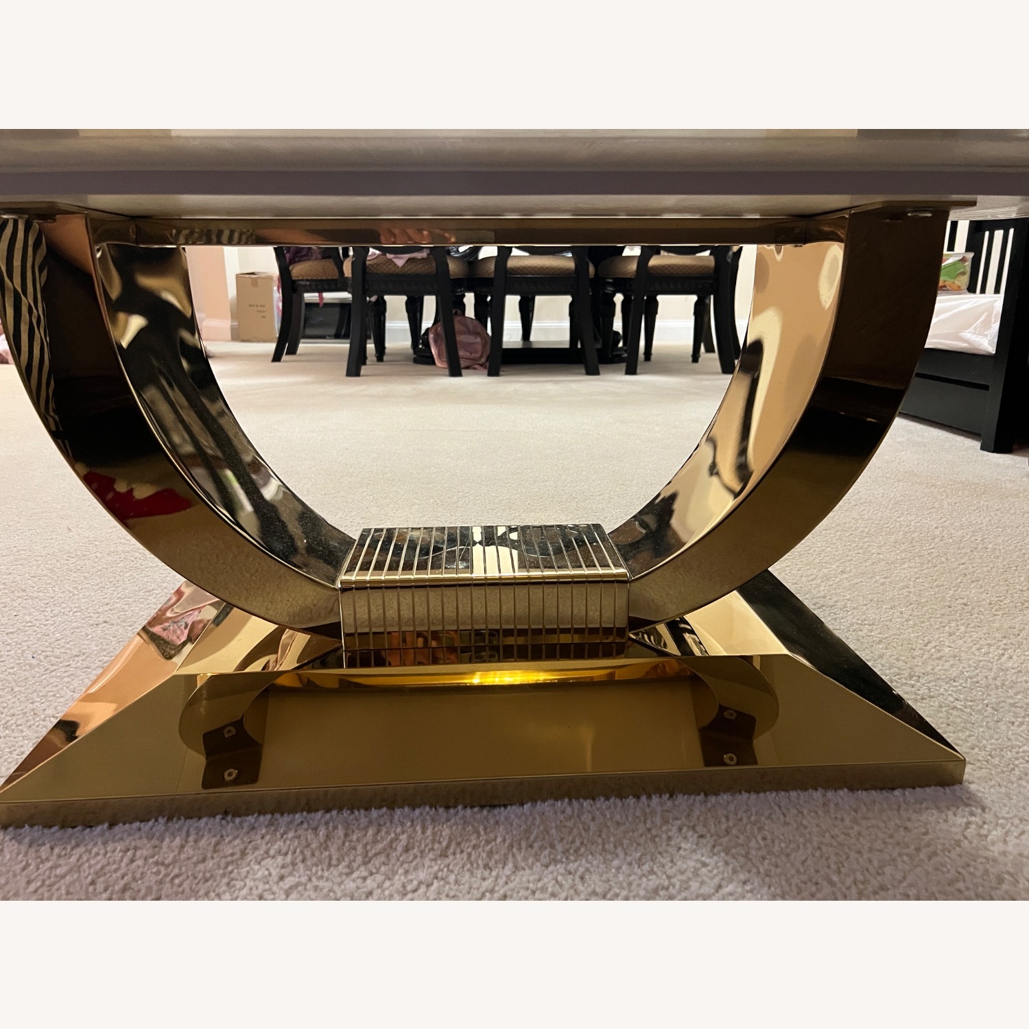 White Marble Coffee Table  - image-8