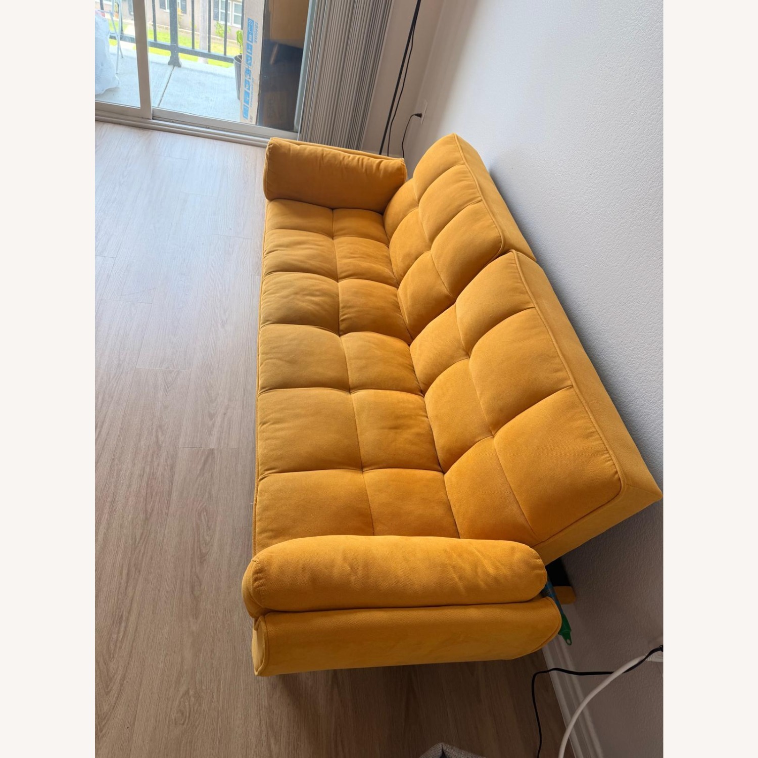 Wade Logan Yellow Wood 3+ Seater Sofa - image-2