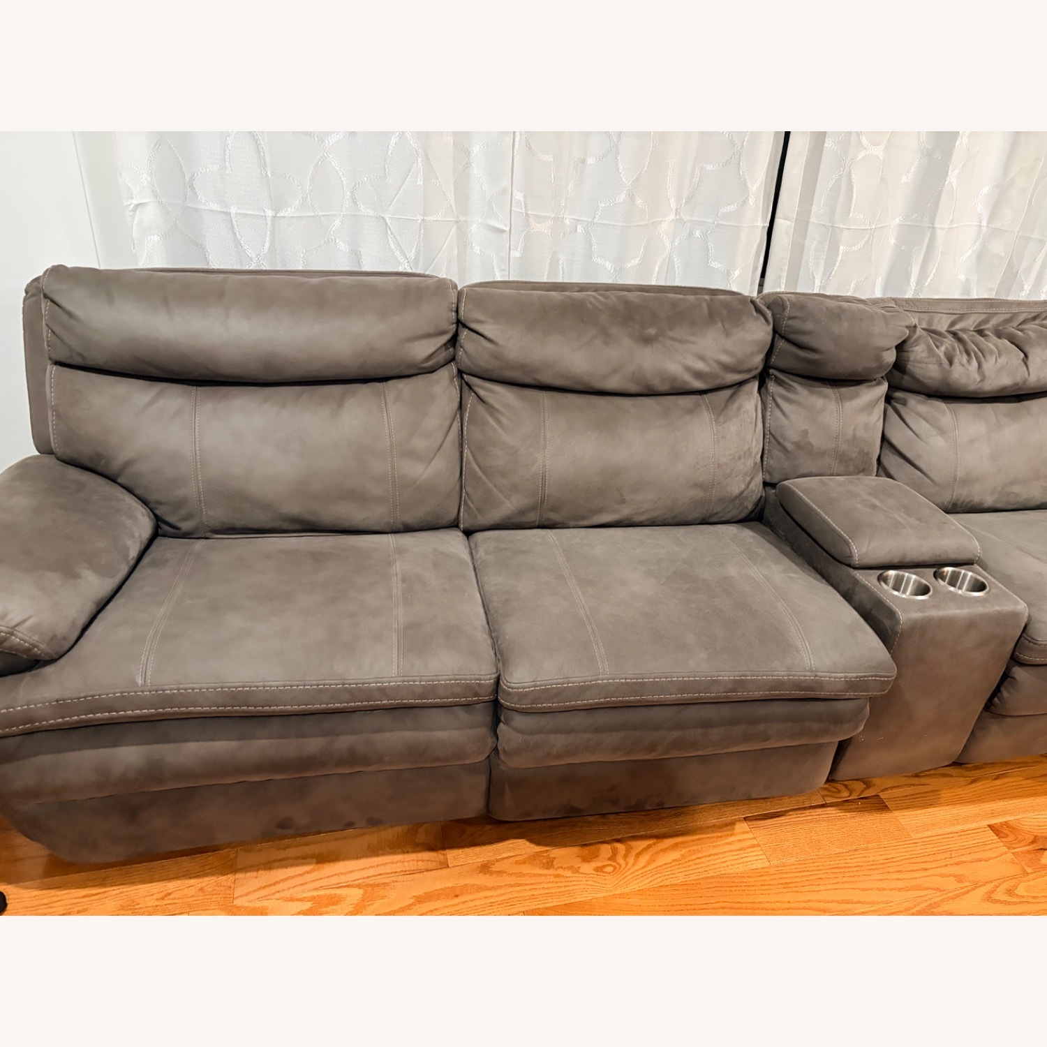 Dark Gray Velvet 3+ Piece Sectional - image-6