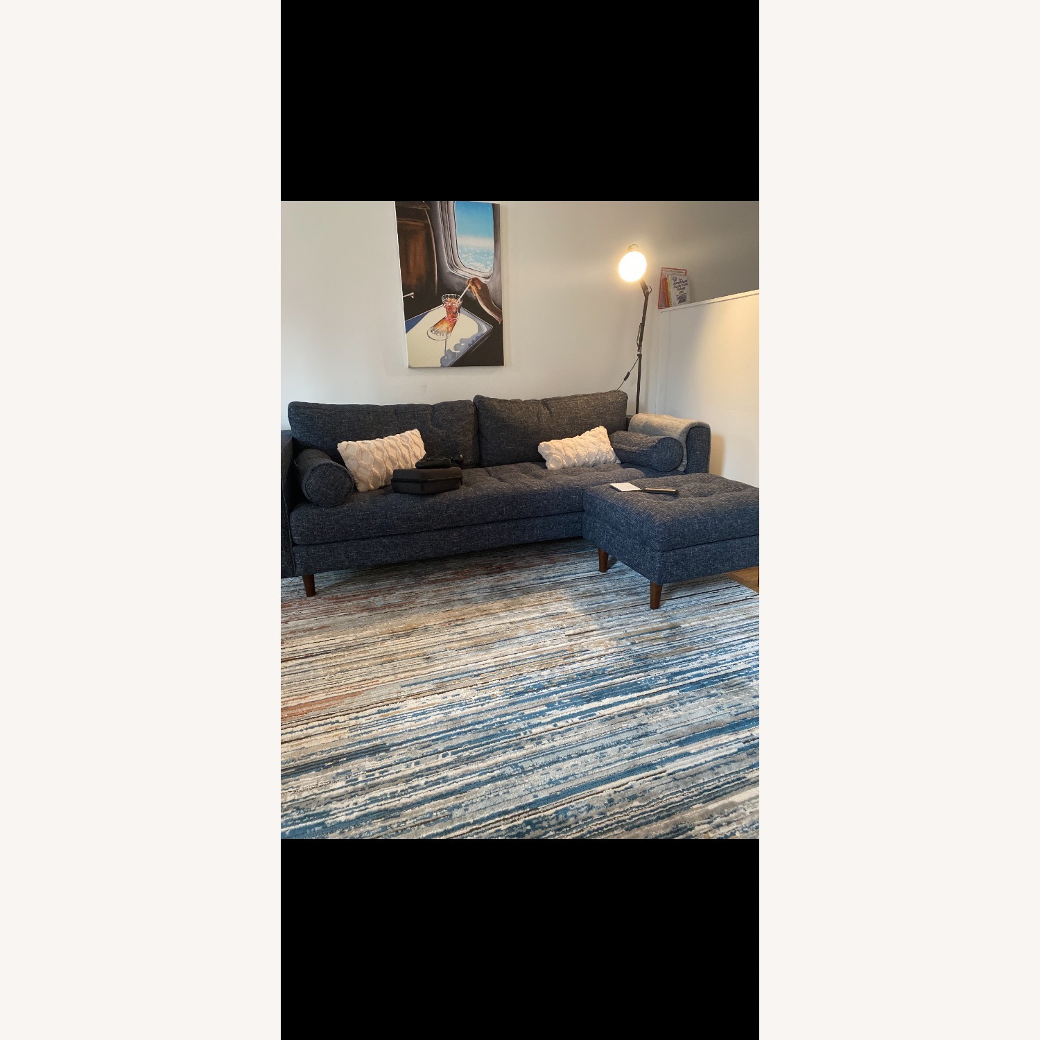 Article Sven Blue Fabric 3+ Seater Sofa - image-2