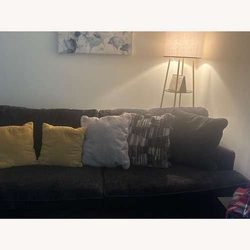 Used Ashley Furniture Blue Fabric 3+ Piece Sectional for sale on AptDeco