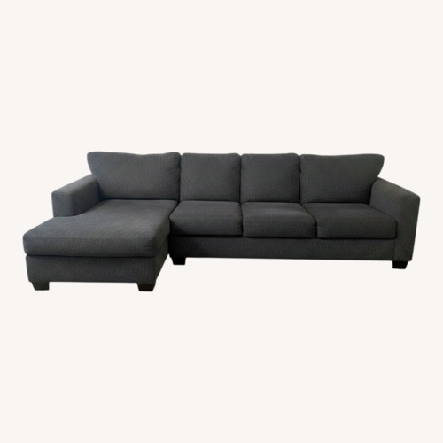 Used Ashley Furniture Blue Fabric 3+ Piece Sectional for sale on AptDeco
