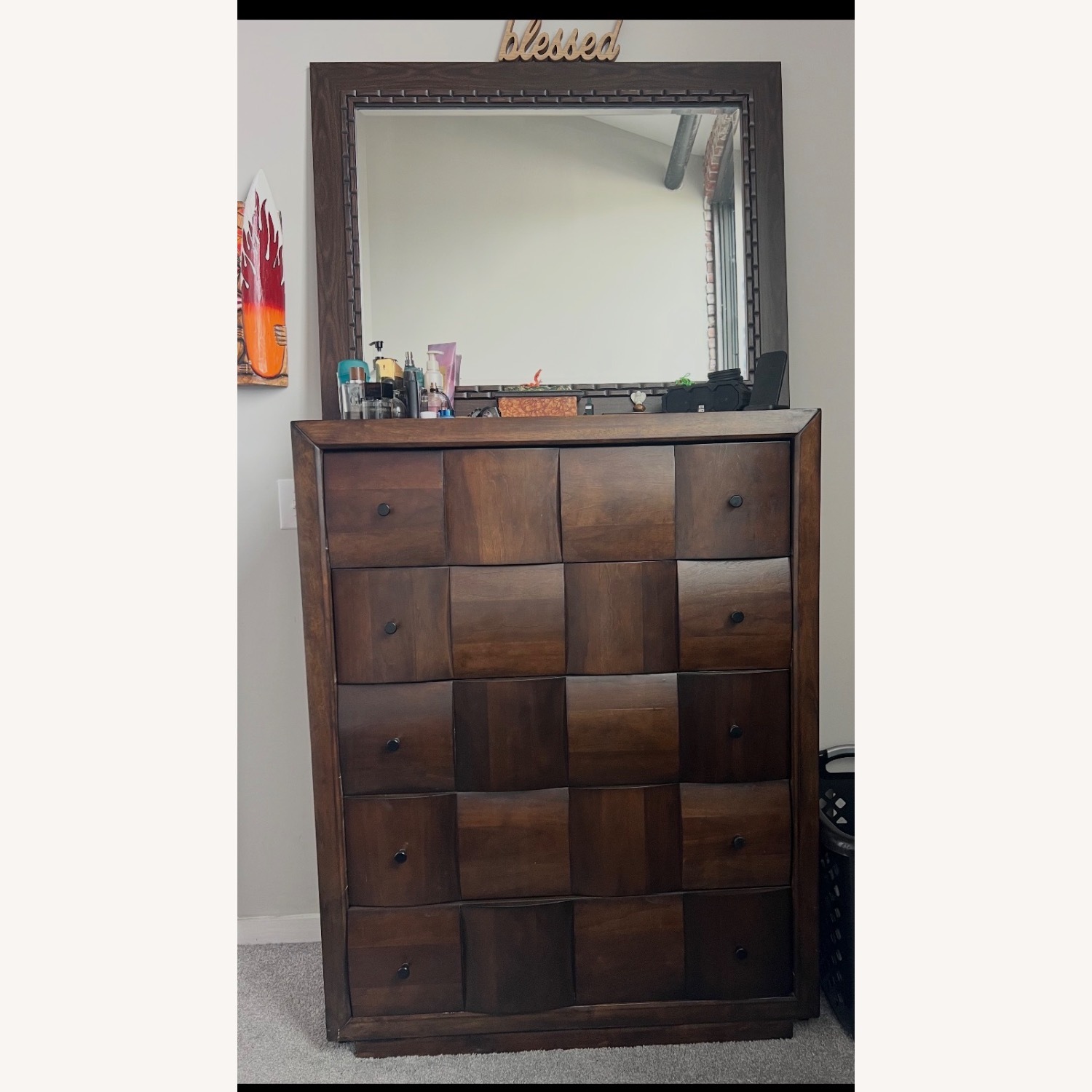 Raymour & Flanigan Jovie Dark Brown Dresser - image-2