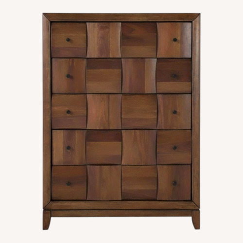 Used Raymour & Flanigan Jovie Dark Brown Dresser for sale on AptDeco