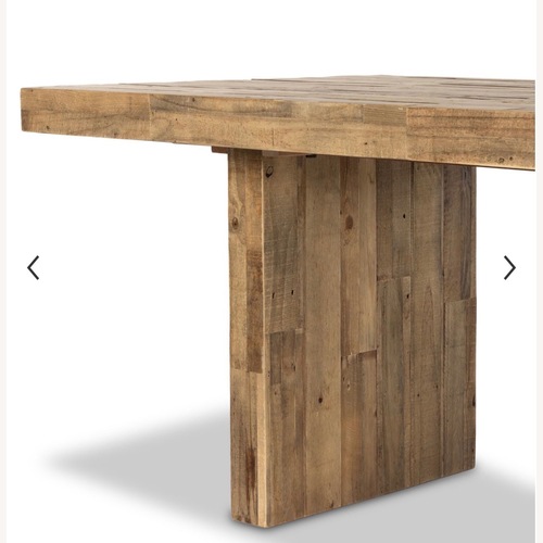 Used West Elm Emerson Reclaimed Wood Dining Table Set for sale on AptDeco