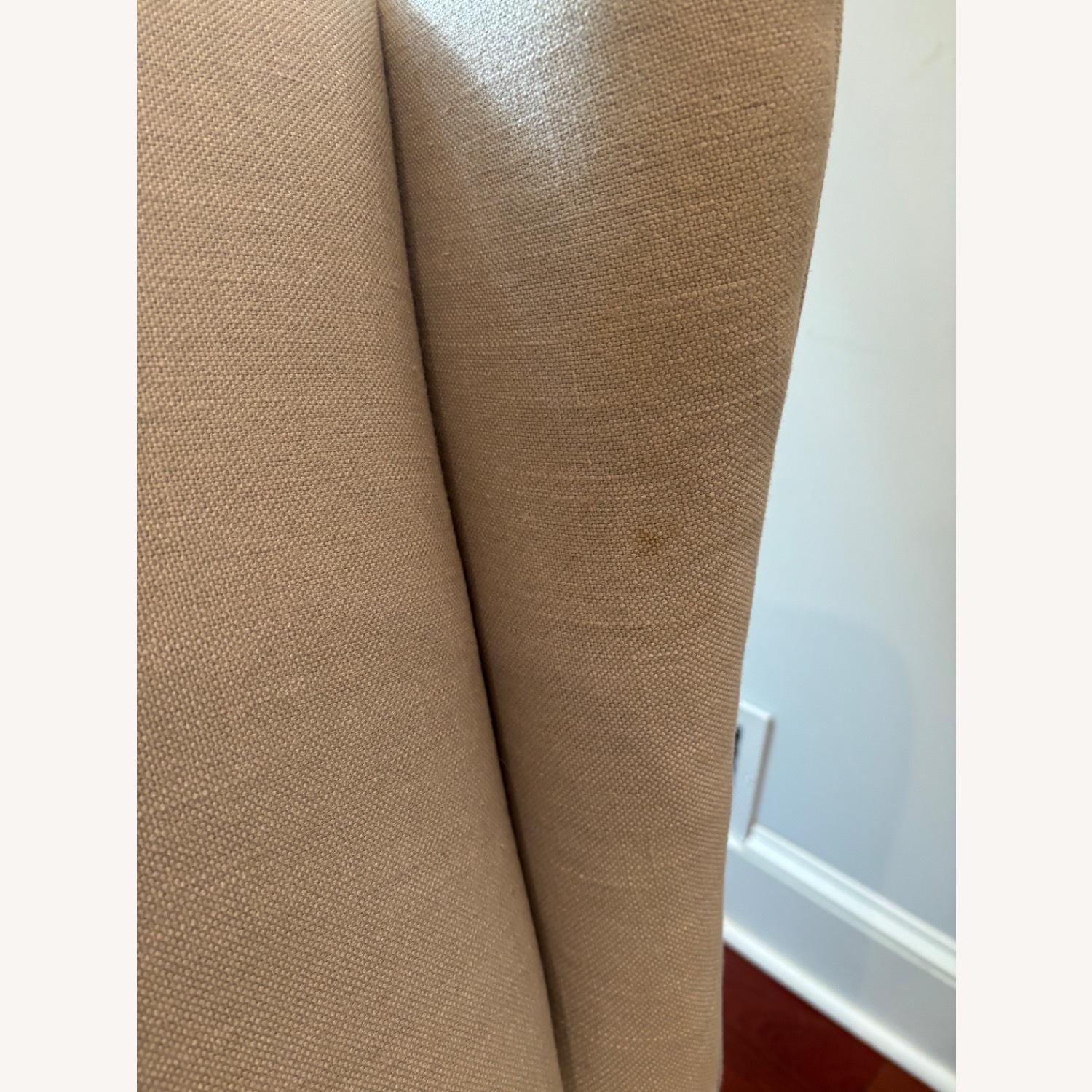 Pottery Barn Wingback Light Gray Fabric Nursing Chair - image-5