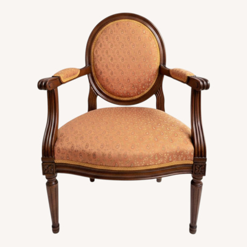 Used Vintage Louis XV Style Oval Back Armchair for sale on AptDeco