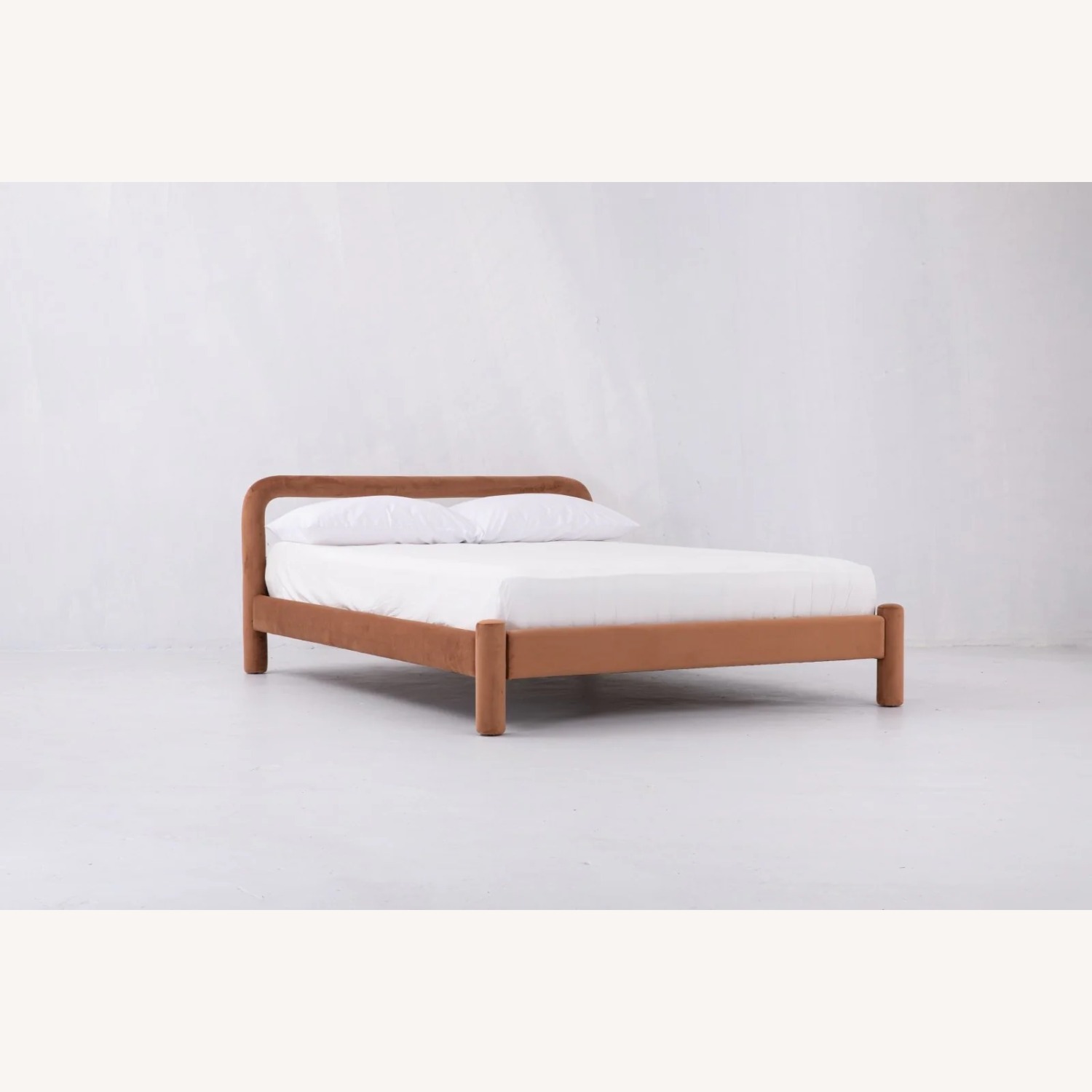 Sun At Six Temi Pink Velvet Queen Bed - image-2