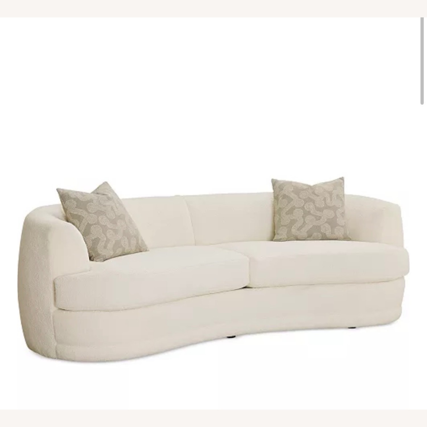 Macy's White Fabric 3 Seater Sofa - image-5