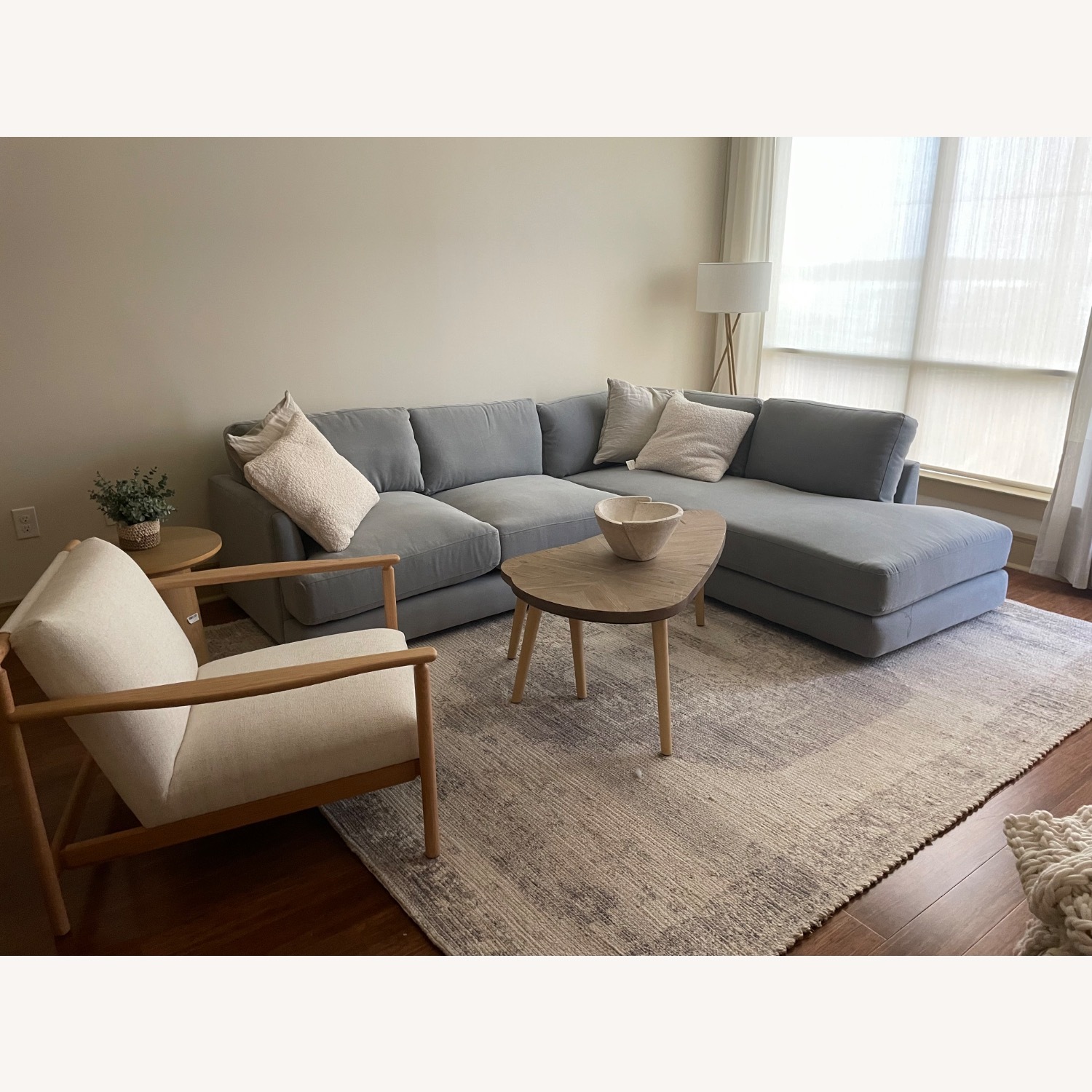 West Elm 2 Piece Sectional - image-1