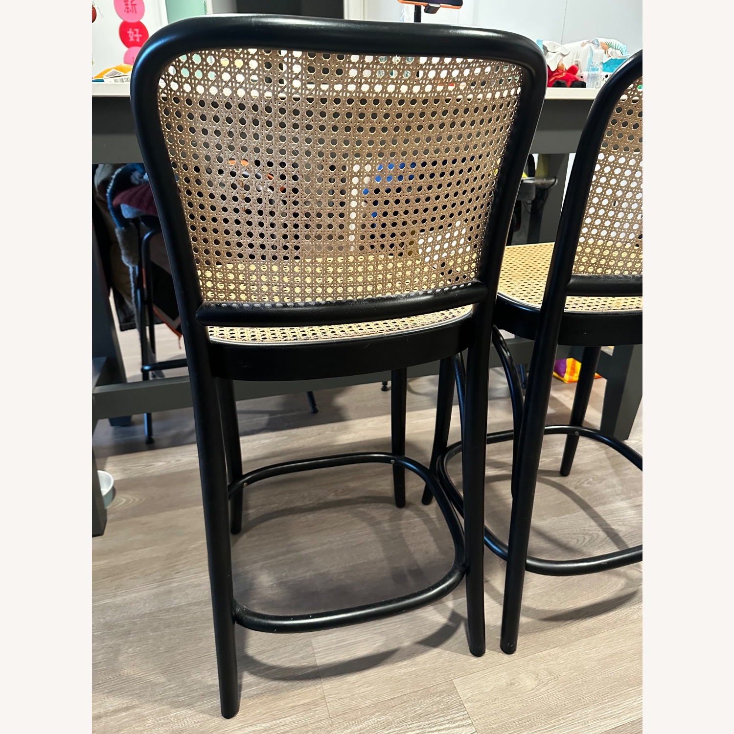 Josef Hoffmann Furniture Black Wood Stools - image-3