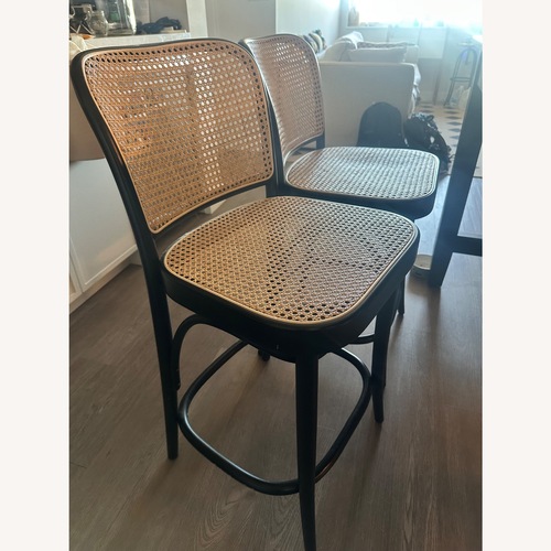 Used Josef Hoffmann Furniture Black Wood Stools for sale on AptDeco