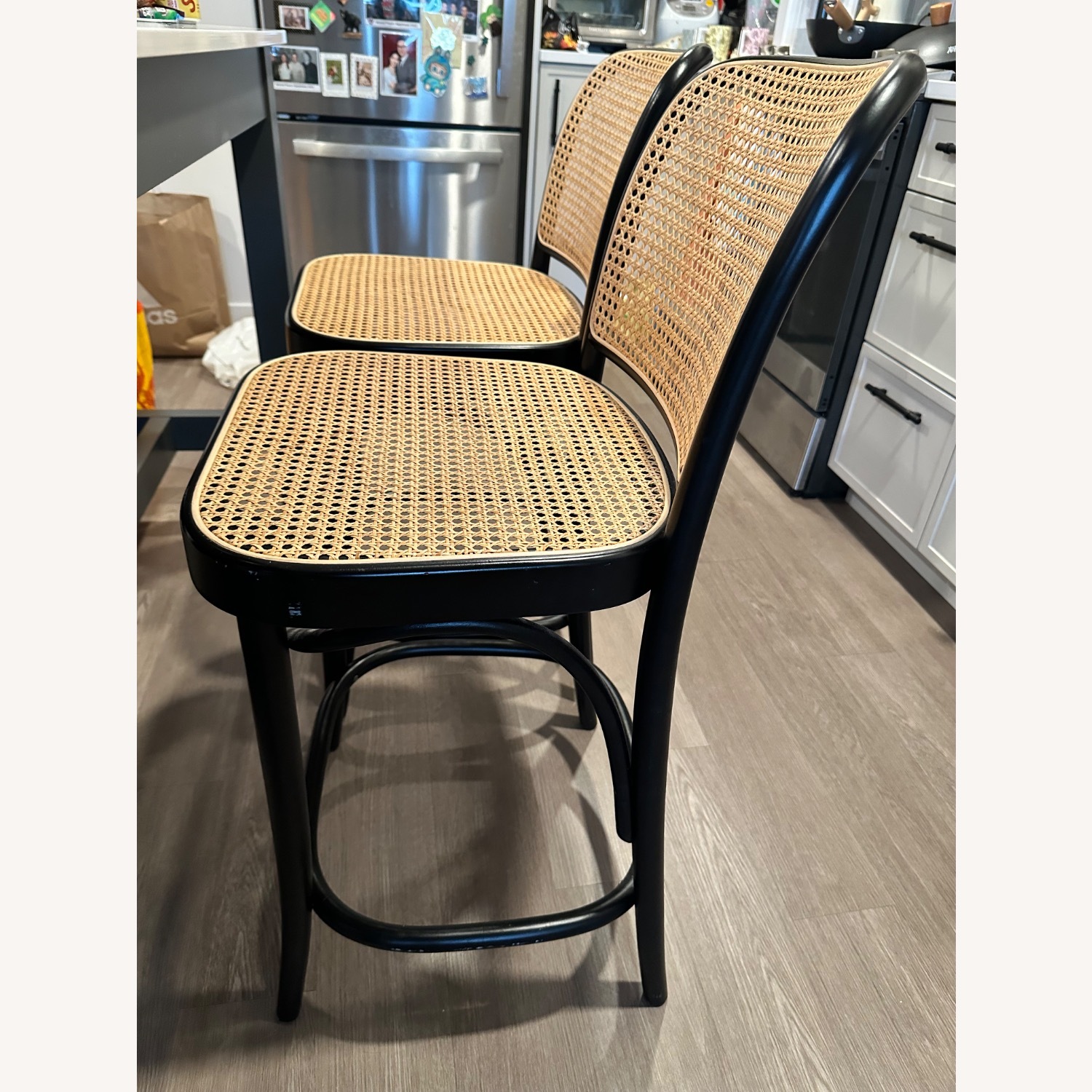 Josef Hoffmann Furniture Black Wood Stools - image-2
