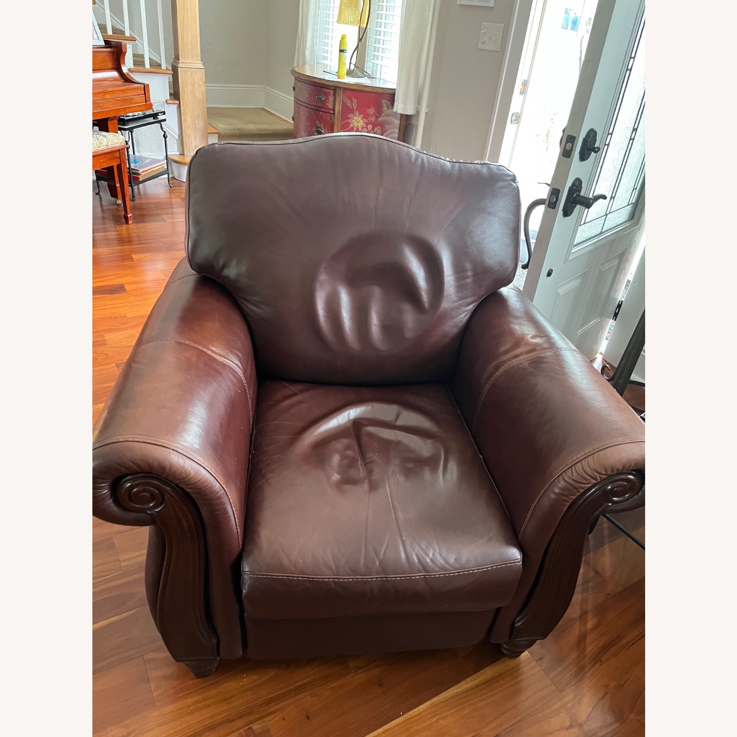 Chateau D'ax Dark Brown Recliner - image-1