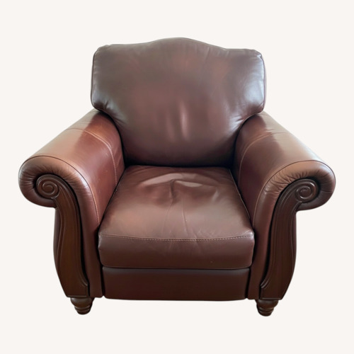 Used Chateau D'ax Dark Brown Recliner for sale on AptDeco