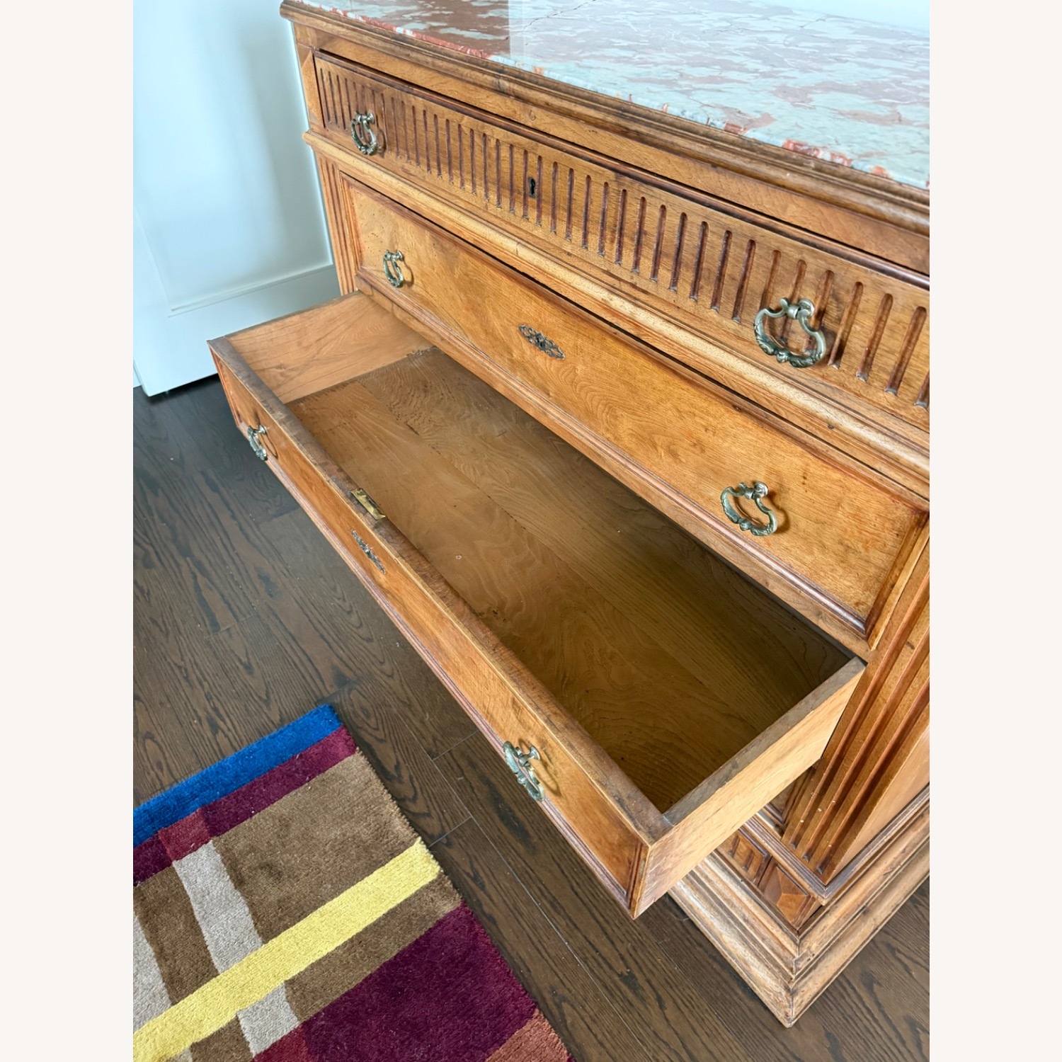 Vintage/Antique Wood & Marble Dresser - image-9