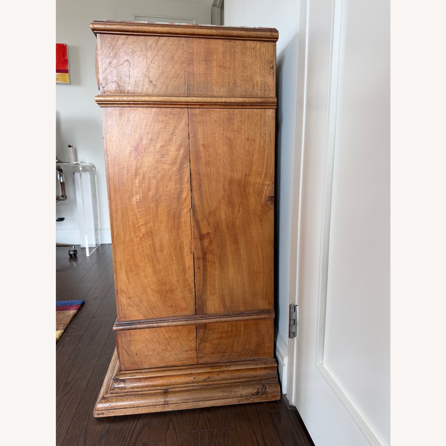 Vintage/Antique Wood & Marble Dresser - image-3