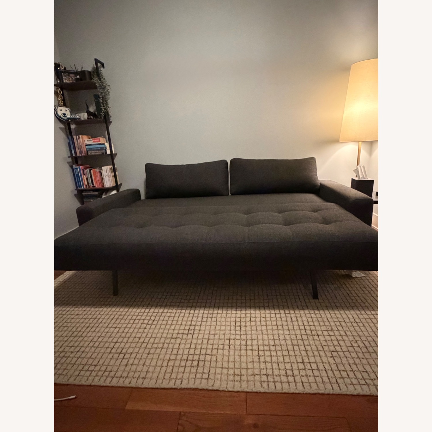 CB2 Claremont Dark Grey Sleeper Sofa Queen - image-4