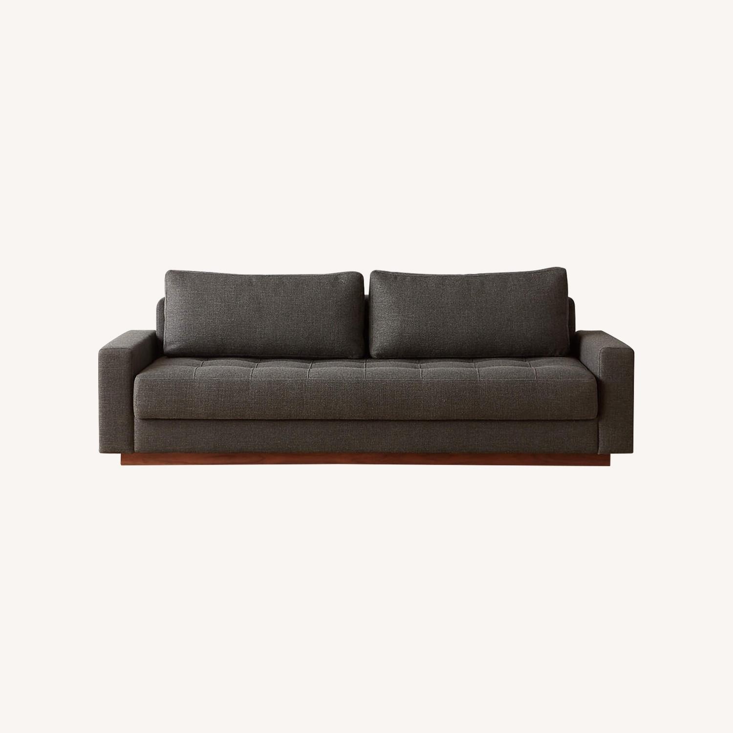 CB2 Claremont Dark Grey Sleeper Sofa Queen - image-9