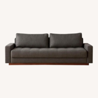 CB2 Claremont Dark Grey Sleeper Sofa Queen