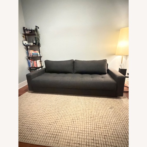 Used CB2 Claremont Dark Grey Sleeper Sofa Queen for sale on AptDeco