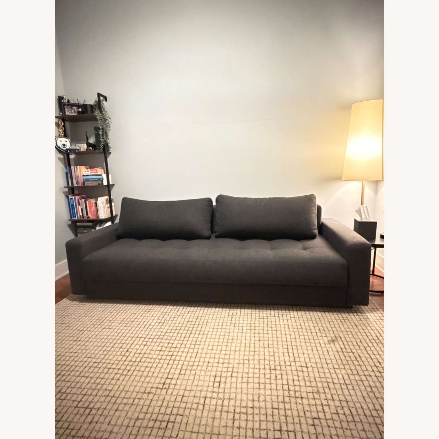 CB2 Claremont Dark Grey Sleeper Sofa Queen - image-2