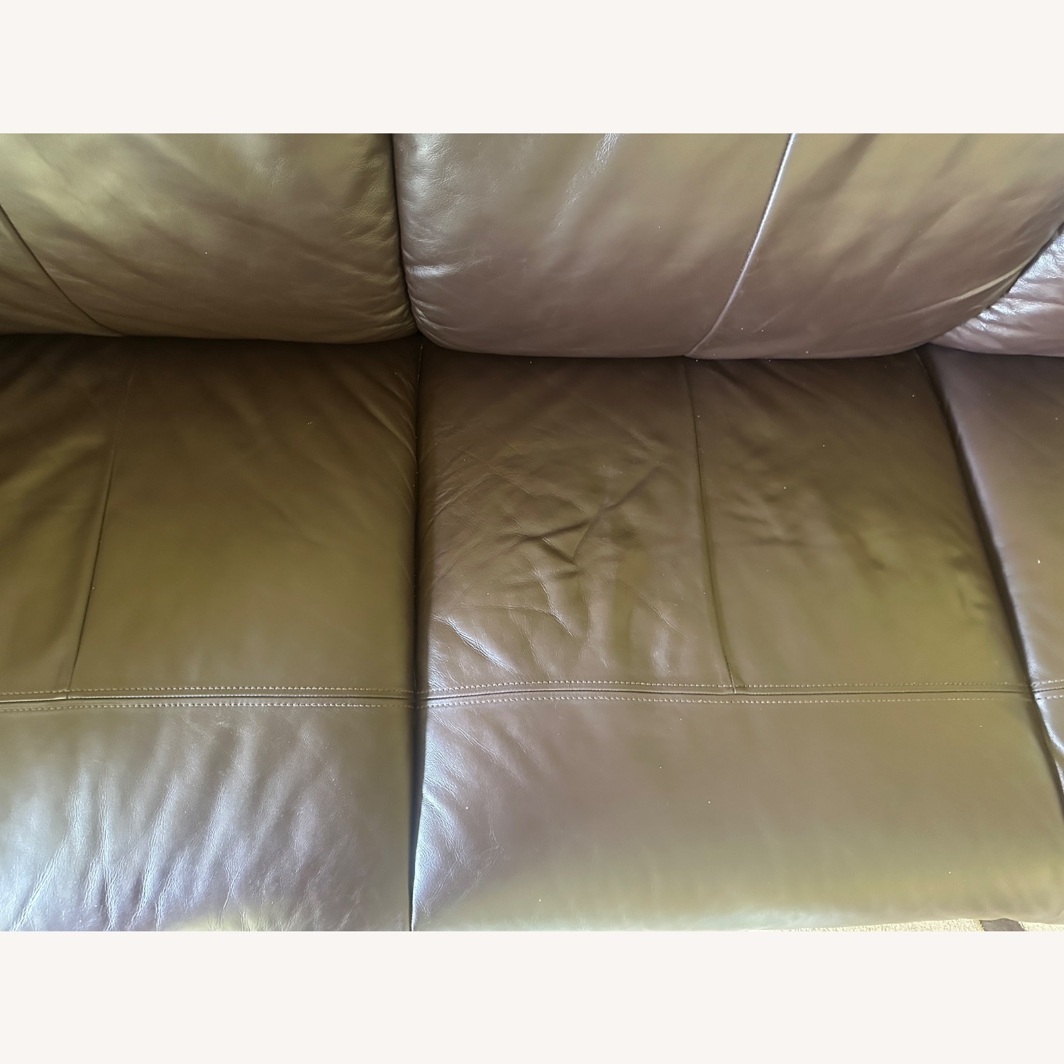 IKEA TIMSFORS Dark Brown Leather 3+ Seater Sofa - image-6