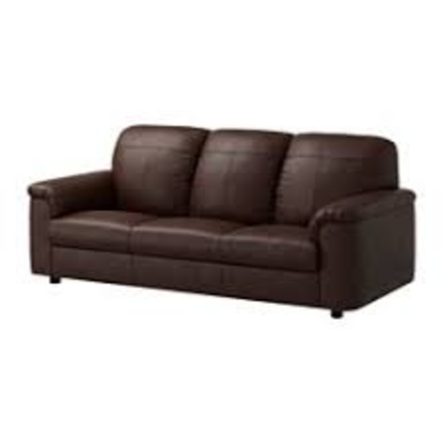 IKEA TIMSFORS Dark Brown Leather 3+ Seater Sofa - image-7